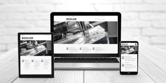 Professionelles Webdesign, Referenzen Büxler CNC