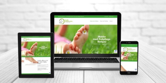 Professionelles Webdesign, Referenzen Fusspflege-Rodgau