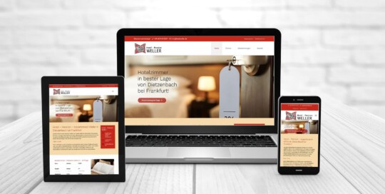 Professionelles Webdesign, Referenzen Hotel-Weller