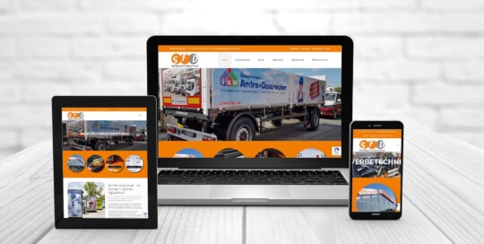 Professionelles Webdesign, Referenzen Werbetechnik-Frank