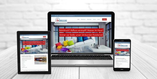 Professionelles Webdesign, Referenzen Kanalklinik Kanalnotdienst