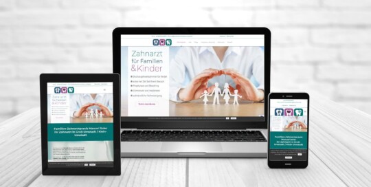 Professionelles Webdesign, Referenzen Familienzahnarzt Soler