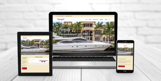 Professionelles Webdesign, Referenzen ferienhaus-florida
