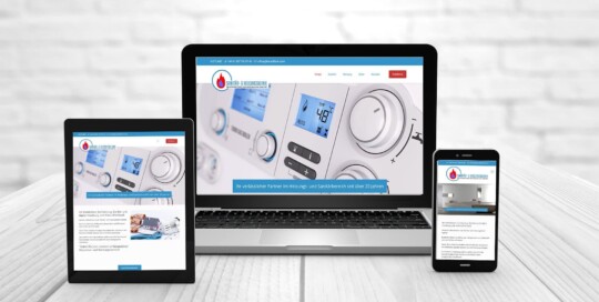 Professionelles Webdesign, Referenzen Heizungsklinik Agosta