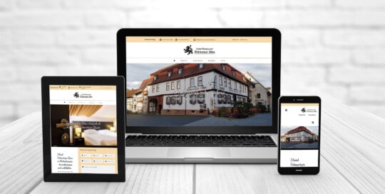 Professionelles Webdesign Hotel Restaurant Schwartzer-Löwe Babenhausen