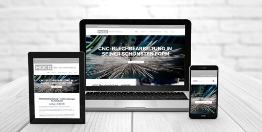 Professionelles Webdesign, Hoffmann GmbH & Co. KG | HOCO Blechbearbeitung